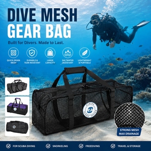 Bolsa de Rede para Mergulho OEM, Grande Capacidade, para Armazenamento de Equipamentos de Mergulho, Snorkeling e Pesca Subaquática - Product Image 1