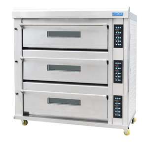 Horno Eléctrico de Convección HOMAT, Listo para Enviar, Comercial o Doméstico, para Pan, Pasteles, Galletas, Baguettes y Pizza, 3 Niveles, 12 Bandejas - Product Image 1