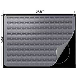 Tapete de Silicona para Cocina, 27.55x19.68 Pulgadas, Antideslizante, Protector de Estufa Rectangular, Aislante de Calor, Tapete para Encimera, Decoración del Hogar - Product Image 1
