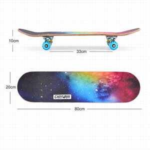 ZHOYA SPORT fabricant érable Double inclinaison quatre roues planches à roulettes rue planche à roulettes en bois <span class=keywords><strong>Longboard</strong></span> pour hommes femmes enfants - Product Image 3