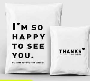 Matte UV Black Mailer BAG Custom Red Cream Color Matte Express Bag Color Poly Mailers Custom Packaging Shipping Bag for Cloth - Product Image 4