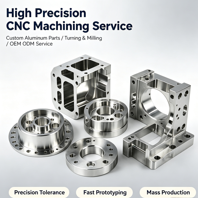 Aluminum Stainless Steel CNC Machining Service Customized Metal Parts Precision Rapid Prototyping for Machining Industrial