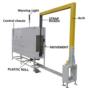 Vertical Pallet Strapping <b>Machine</b> and Pallet <b>Stretch</b> Film Wrapping <b>Machine</b> - Product Image 3