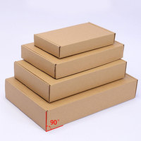 Boîte d'expédition en papier kraft, livraison rapide, boîte en carton ondulé, logo personnalisé, boîte d'expédition en carton