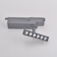 Lampes de grille réglables 5W 10W 16W 20W, 3 températures de couleur, luminaires modernes en aluminium sur rail pour le commerce de détail