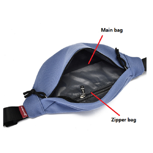 Bolso Bandolera Minimalista Unisex, Riñonera con Cinturón Ajustable, Cremallera Oculta, Bolso de Pecho para Uso Diario, Viajes y Desplazamientos - Product Image 3