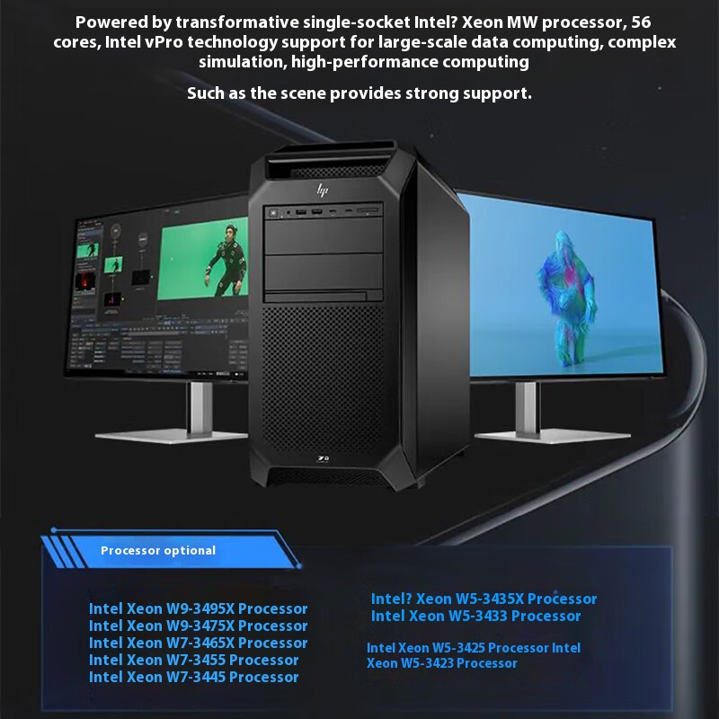Affordable HP Z8 Fury G5 Workstation: Xeon W5-3535X, 128GB RAM
