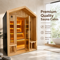 Cabine de sauna sur mesure OEM, sauna sec intérieur pour les soins de santé à domicile et la relaxation.