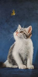 Modern Custom Luxury Handmade Portrait Animal <strong>Pet</strong> Dog Cat Horse Home Wall <strong>Graceful</strong> Art Decor Canvas Oil Painting From Photo - Product Image 2