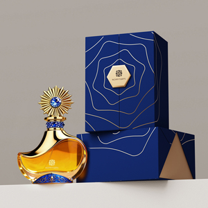 Boîte cadeau écologique à double porte pour parfum, fermeture magnétique, emballage personnalisé haut de gamme pour cosmétiques, couvercle Ciel et Terre, emballage sur mesure - Product Image 3