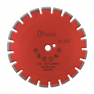 Disco de Diamante Gtake de 350 mm para Corte de Asfalto con Orificio Central de 25,4 mm - Product Image 2