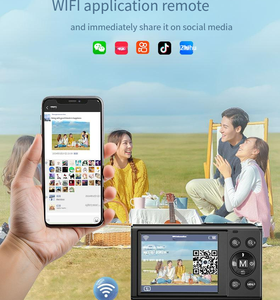 กล้องดิจิตอล 5K ซูม 16 เท่า พร้อม WiFi ออโต้โฟกัส หน้าจอ HD ขนาด 2.8 นิ้ว พร้อมไฟแฟลช LED สำหรับการถ่ายภาพ - Product Image 4