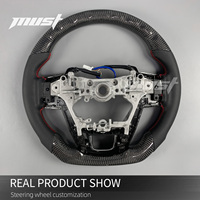 Volant en fibre de carbone véritable personnalisé pour Toyota Hilux 8ème génération GR Sport Revo SR5 Rogue 2016-2025, amélioration de l'intérieur