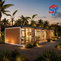 Casa Prefabricada de 20 Pies, Casa Modular Prefabricada, Dormitorio de Bajo Costo para Obras de Construcción