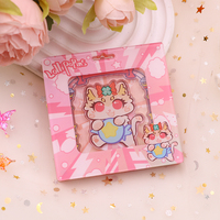 Support de présentation de figurine en acrylique transparent holographique arc-en-ciel, personnalisé, imprimé UV, dessin animé, anime, imperméable