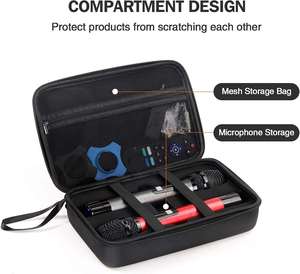 Hard EVA <b>Mic</b> Carrying Case EVA Hard Shell Case EVA Storage Box for <b>Wireless</b> Microphone - Product Image 3