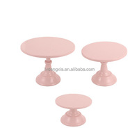 Bleu Rose Gâteau Stands Métal Rond Gâteau Titulaire Dessert Tarte Pizza Présentoir 8 "10" 12 "Plateau De Service Décoration pour Mariage