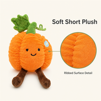 Pompoen Pluche Speelgoed Zacht Knuffeldier Pop Schattig Realistisch Kinderspeelgoed Cadeau voor de Kinderkamer Huisdecoratie PP Katoenen Vulling