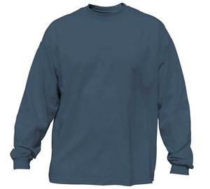 Men's Vintage Style 100% Cotton Fleece O-Neck College T-Shirt Long Sleeve Heavyweight Breathable Quick Dry Plus Size - Product Image 3