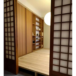 Elegantes puertas corredizas japonesas con infusión de papel para divisores decorativos de sala de estar - Product Image 2