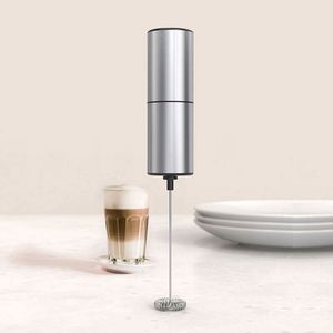 Mousseur à lait et batteur à œufs électrique en acier inoxydable au design moderne, écologique, pour gâteaux et café - Product Image 2
