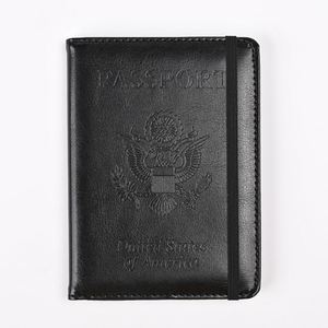 YY5876 Nuevos Porta Pasaportes de Piel Sintética con Bloqueo de Señales RFID para Tarjetas de Crédito / Pasaportes - Product Image 5