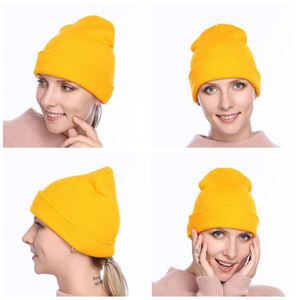 High Quality Promotion Women Winter Knit Acrylic Beanie <b>Hat</b> With Custom Embroidered Logo - Product Image 5