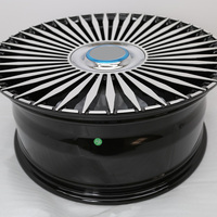 Nouvelles jantes Geruida en alliage d'aluminium 6061 T6 forgé, noir brillant usiné, multi-rayons, pressées 12000T, certifiées TUV/JWL/VIA S2-00062, 18-23