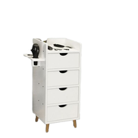 Armoire à outils pliable en bois, tiroir pour salon de coiffure, table miroir pour couper les cheveux, rangement pour salon de coiffure