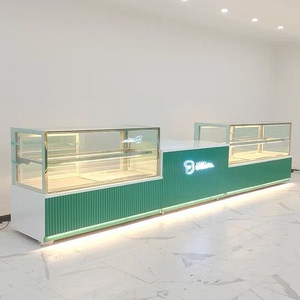 <span class=keywords><strong>Vitrine</strong></span> de présentation sur mesure pour boulangerie, pâtisserie, café, chocolaterie, <span class=keywords><strong>comptoir</strong></span> de présentation de gâteaux de haute qualité - Product Image 1