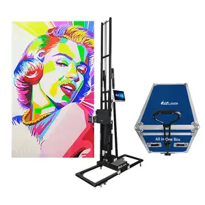 HJZ laser Highly resolution 3D 5D photo Wall inkjet Printer Painting Printing Machine uv ink print on no water absorption