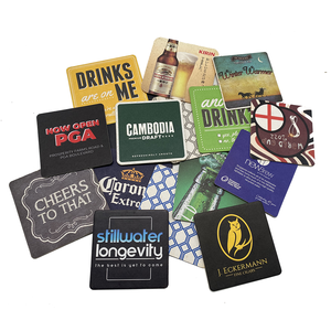 Wholesale Design Printing Custom Logo Coffee Cup Drinks Beer Pad Disposable Advertising Cardboard Absorbent Paper Coaster