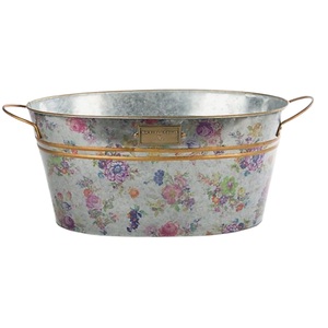 Ensemble de deux pots décoratifs faits à la main en métal galvanisé pour l'intérieur et l'extérieur, utilisation multifonctionnelle faite à la main - Product Image 4