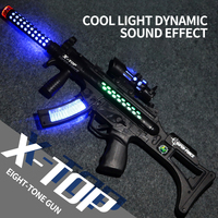 Jouet pistolet M4A1 effets sonores de lumière pistolet ne peut pas être tiré enfants infrarouge cool vibration électrique huit son pistolet