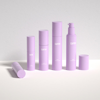 Flacon pompe sans air rose, vert, violet, bleu de 15 ml, 30 ml, 50 ml pour emballage cosmétique