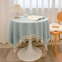 Nappe en polyester tissé pour fêtes et mariages, incluant une nappe de table basse – Offre Spéciale
