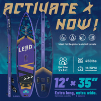 iTAOSTAR 12'x35x6' Plancha de surf gonflable L01B 2025 pour sports nautiques, nouvelle planche de surf transparente pour la navigation debout en mer