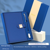 Coffret Cadeau Personnalisé en Cuir PU avec Clé USB 16 Go – Cadeau Promotionnel d'Entreprise OEM pour Réunions Annuelles avec Logo