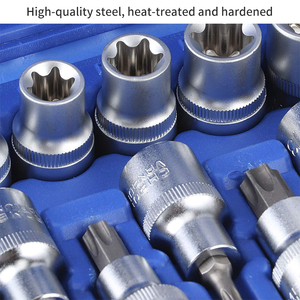 19pcs 1/2 "Dr ổ đĩa Nam Nữ <span class=keywords><strong>Torx</strong></span> sao bit ổ cắm e-ổ cắm thiết lập công cụ cầm tay - Product Image 4