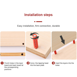Supports annulés Broche Assemblage rapide Matériel intégré 2 en 1 Attaches Meubles intégrés Connecteur caché Knockdown Cabinetry - Product Image 4