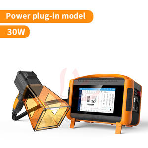 เครื่องเลเซอร์ไฟเบอร์แบบมือถือ 20 วัตต์ เครื่องเลเซอร์มาร์กกิ้ง 30 วัตต์ แบบเสียบปลั๊ก/ไร้สาย แบตเตอรี่ลิเธียม สำหรับแกะสลักโลหะ เหล็ก ป้ายห้อยคอ แกะสลักบนรถยนต์ - Product Image 2