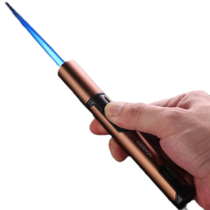 Biểu Tượng Tùy Chỉnh Chất Lượng Cao Một Ngọn Lửa Refillable Butan Cắm Trại Nhẹ Hơn Bút Torch Nhẹ Hơn - Product Image 1