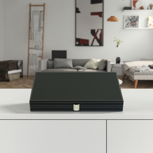 Sonny trong nhà PU da bàn cờ trò chơi sang trọng <span class=keywords><strong>18</strong></span> inch tùy chỉnh backgammon <span class=keywords><strong>Set</strong></span> - Product Image 4