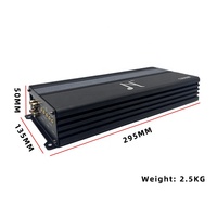 Amplificateur Son Mono Canal Classe D 1200W pour Voiture, Booster Audio 12V à Forte Puissance