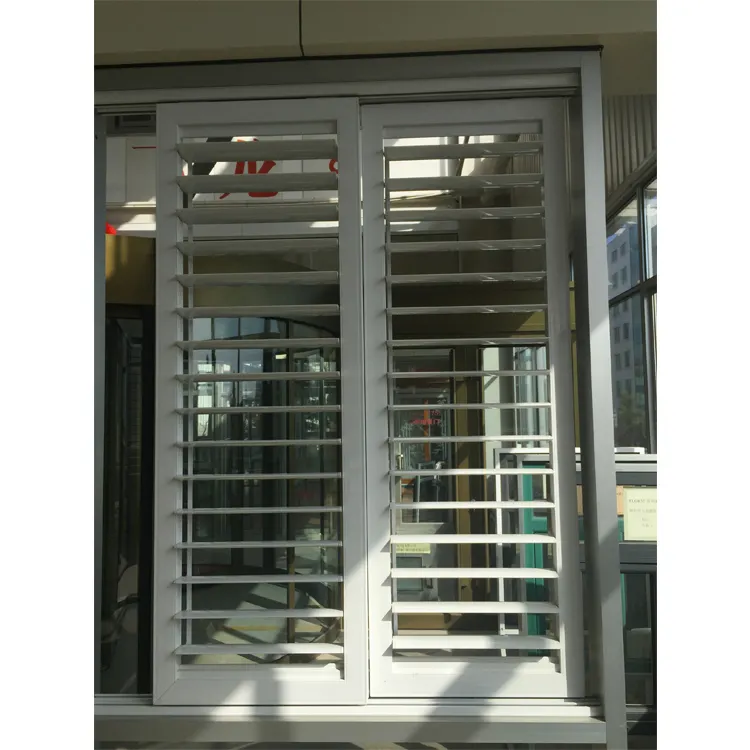 Moderna Casa Commerciale AS2047 standard telaio in alluminio persiane jalousie finestre insonorizzate vetro della finestra della feritoia
