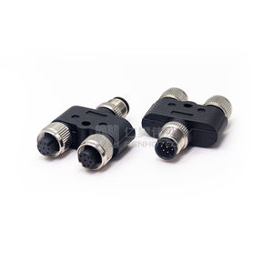 M12 разъем датчика Типа Y адаптер 8Pin штекер к двум гнездам водонепроницаемый Промышленный разъем - Product Image 4