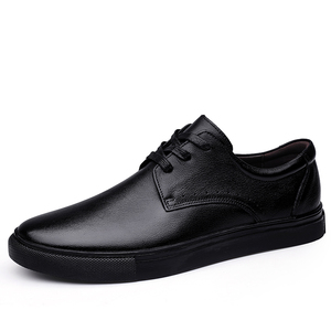 Zapatos de cuero para hombre, mocasines, versátiles, informales, de boca baja, a la moda, transpirables, con cordones - Product Image 2
