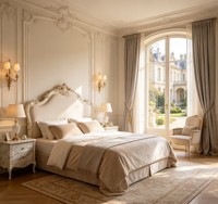 FULLSUMMER Servicio de Diseño de Interiores para el Hogar, Personalización Completa de la Casa, Diseño Integral de Hotel Estilo Chateau de Lujo Francés Refinado