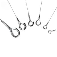 Beschichteter Stahl Gesenk augen anschluss Drahtseil kabel Metall ösen klemmen Crimp rohrs ch weißen Schweißen Schneiden von Stahldraht seilen