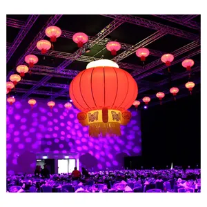 210D oxford reuse inflatable stage led lighting inflatable chinese lantern